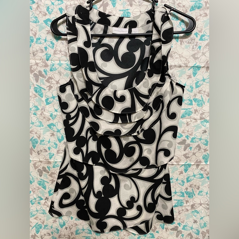 NY&Company Black/white Dress Tank - Picture 1 of 4